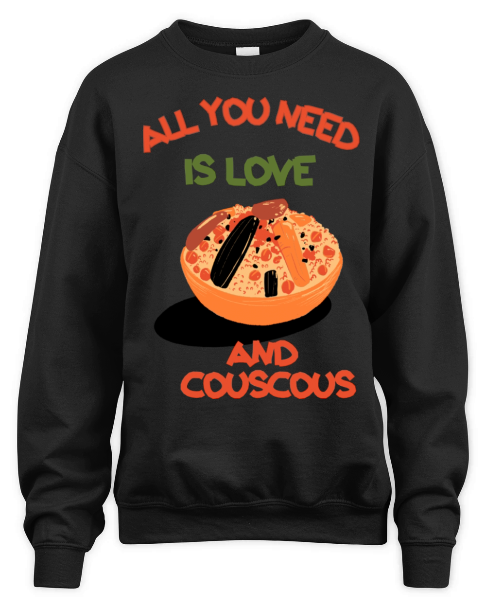All you need is love and couscous Unisex Premium Crewneck Sweatshirt