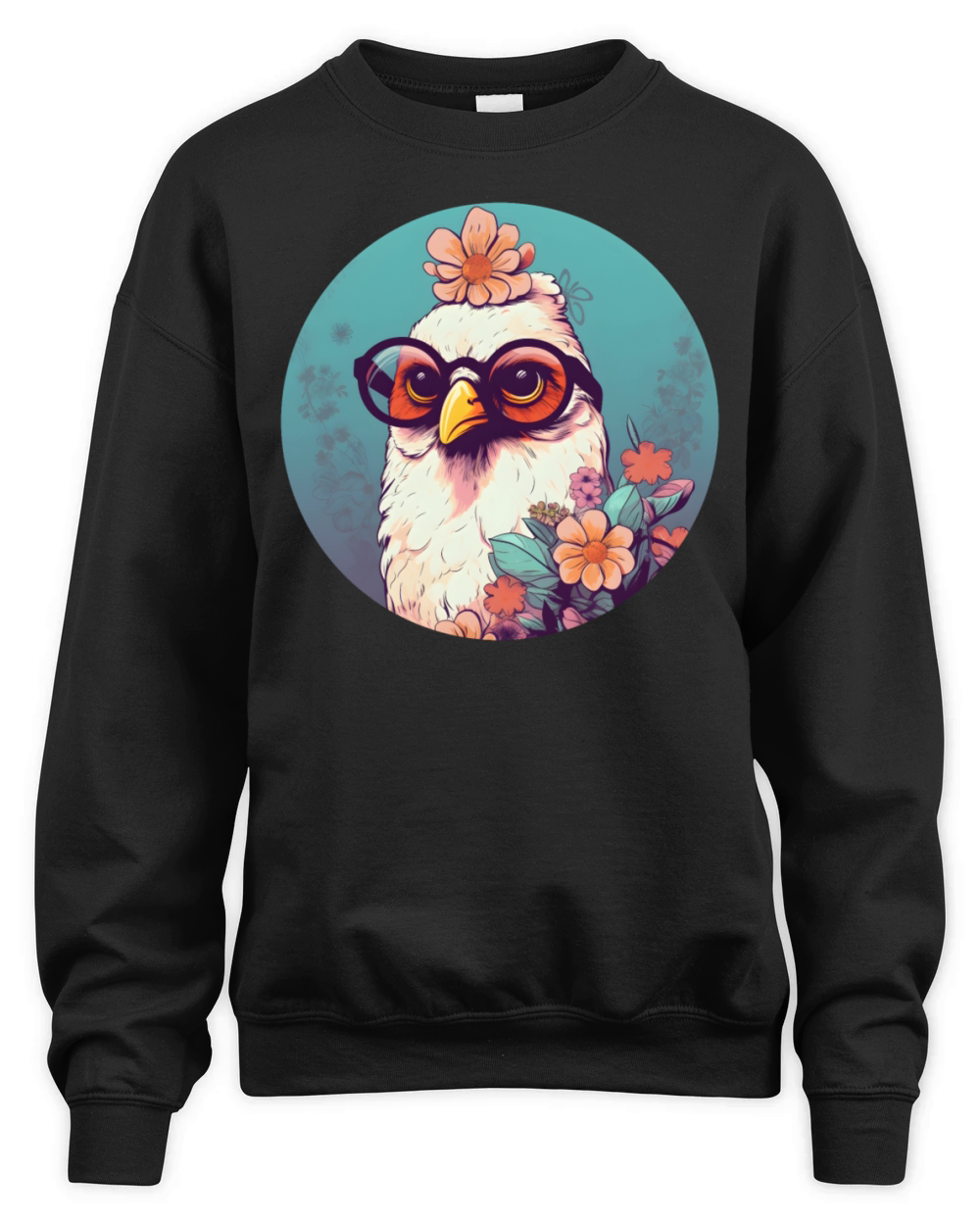 Retro Style 80s 90s Vintage Chicken Lovers Unisex Premium Crewneck Sweatshirt
