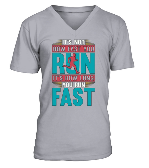 Cross Country Running Its Not How Fast Long Track V-Neck T-shirt