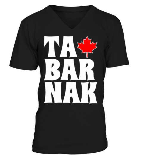 Tabarnak Funny Curse Word French Canadien Language V-Neck T-shirt