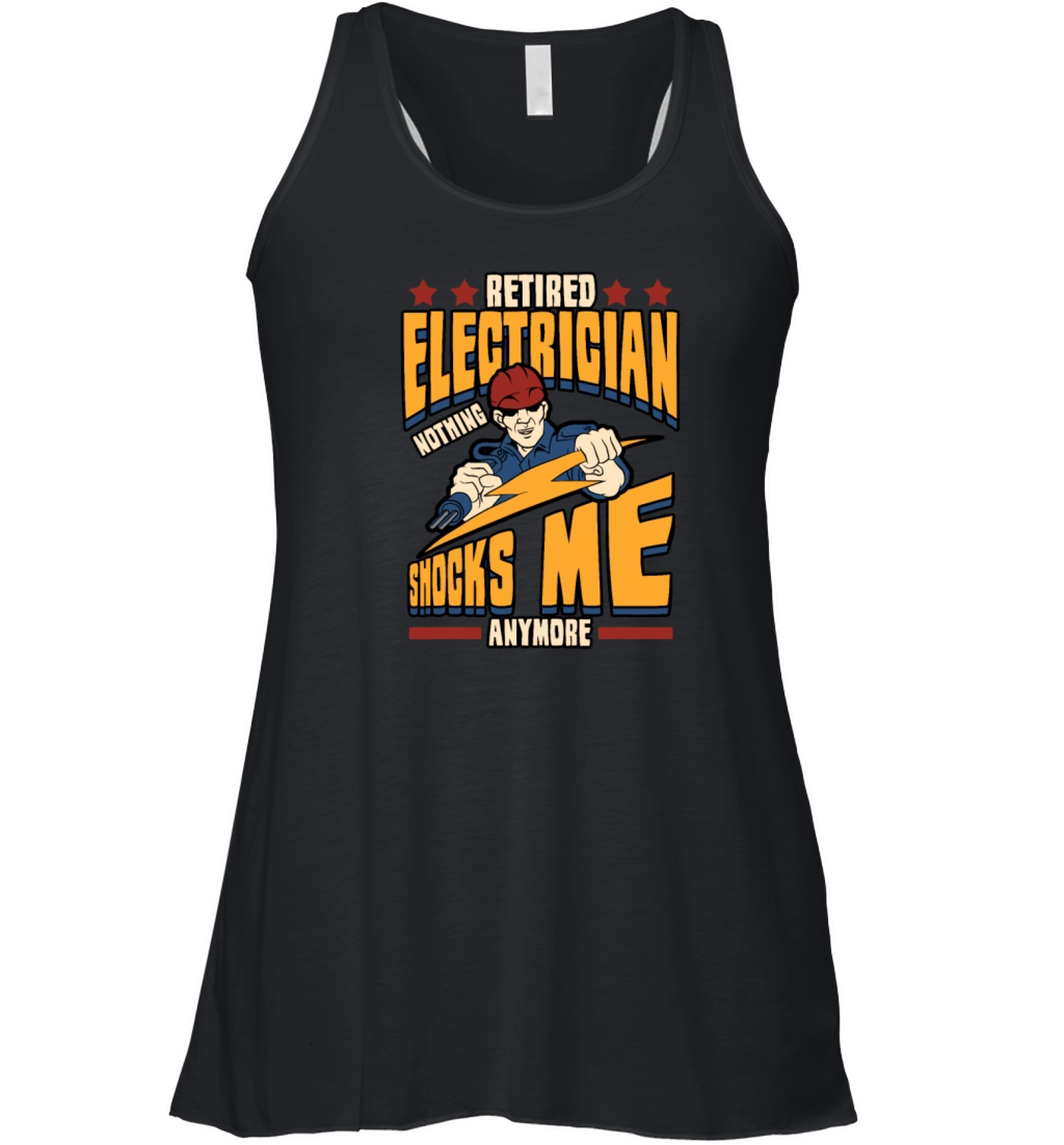 Mens Electricians Retired Electrician Nothing Shoc Women's Flowy Tank Top