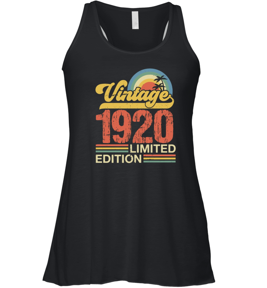 Retro Vintage 1920 Limited Edition Women's Flowy Tank Top