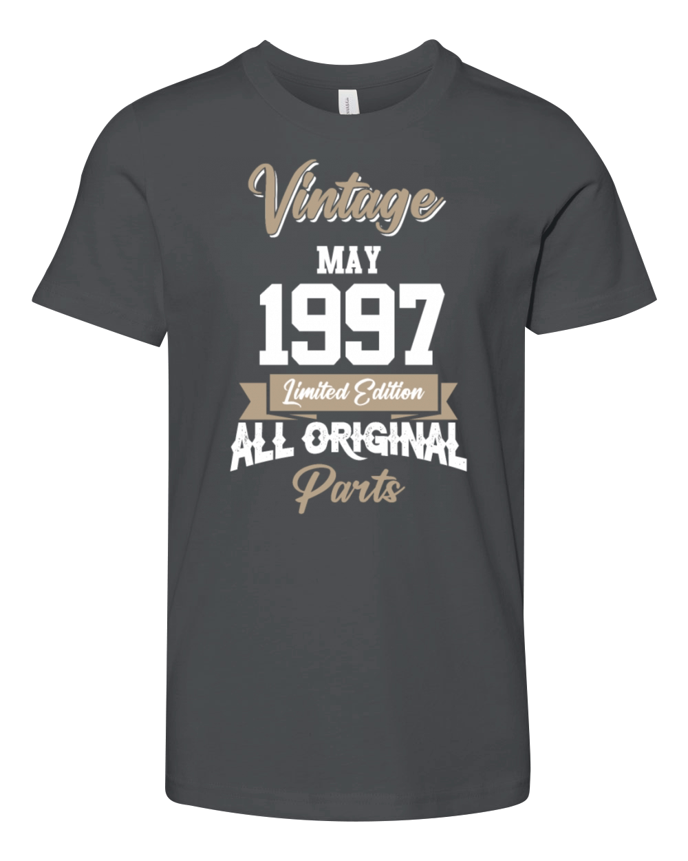 May 1997 Vintage Birthday Present Youth Unisex Jersey Tee