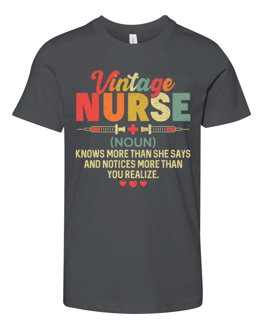 Vintage Nurse Definition Hospital Youth Unisex Jersey Tee