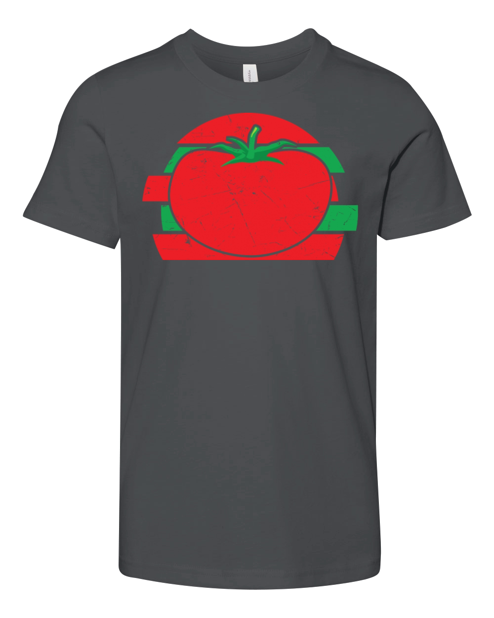 Vintage Tomato Distressed Youth Unisex Jersey Tee