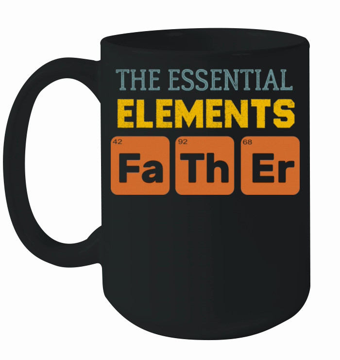 Father The Essential Elements Vintage Fathers Day Ceramic Mug