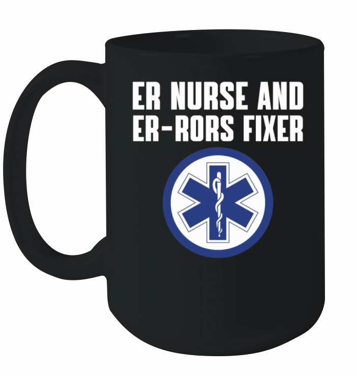 Funny ER Nurse Pun RN Nursing Emergency Nurses Ceramic Mug