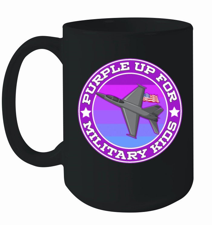 Purple Up For Military Kids Ceramic Mug