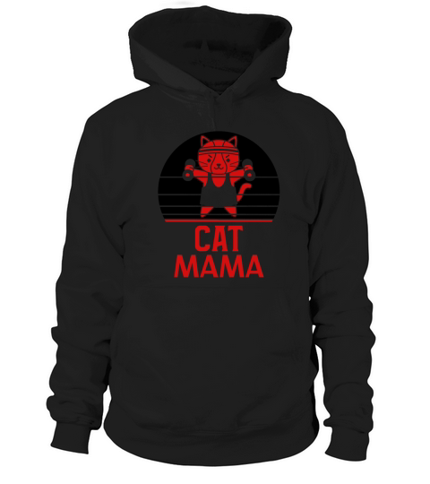 Distressed Retro Cat Daddy Vintage Eighties Style Hoodie Unisex