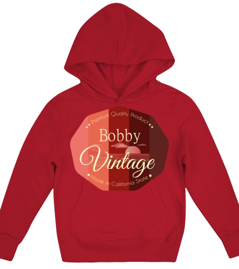Bobby Vintage Design Kids Hoodie