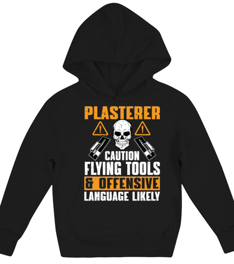 Funny Plasterer Quote Bricklayer Kids Hoodie