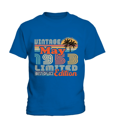 May 1953 Vintage Birthday Gift Kids T-Shirt