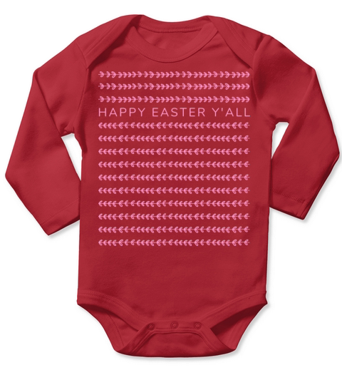 HAPPY EASTER YALL Long Sleeve Baby One-Piece