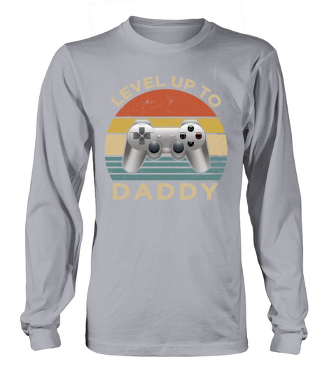 Vintage Level up to Daddy Fathers Long sleeved Unisex