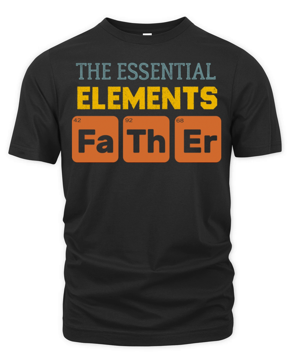 Father The Essential Elements Vintage Fathers Day Organic Unisex T-shirt