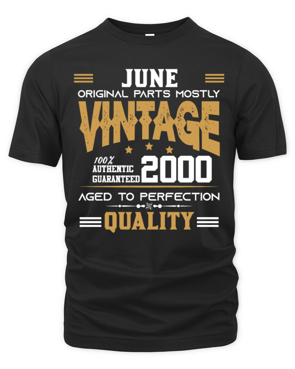 Vintage Aged To Perfection June 2000 Organic Unisex T-shirt