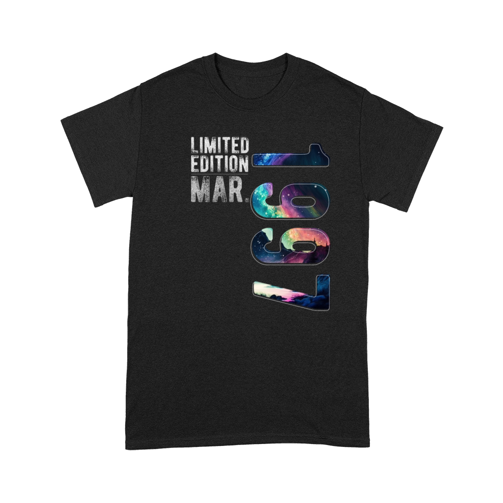 Limited Edition 1997 March Birthday Polar Lights Premium T-shirt