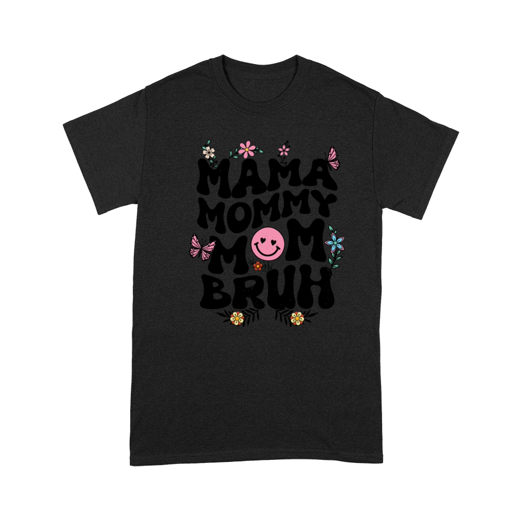 Mama Mommy Mom Bruh Mothers Day Groovy Vintage Premium T-shirt