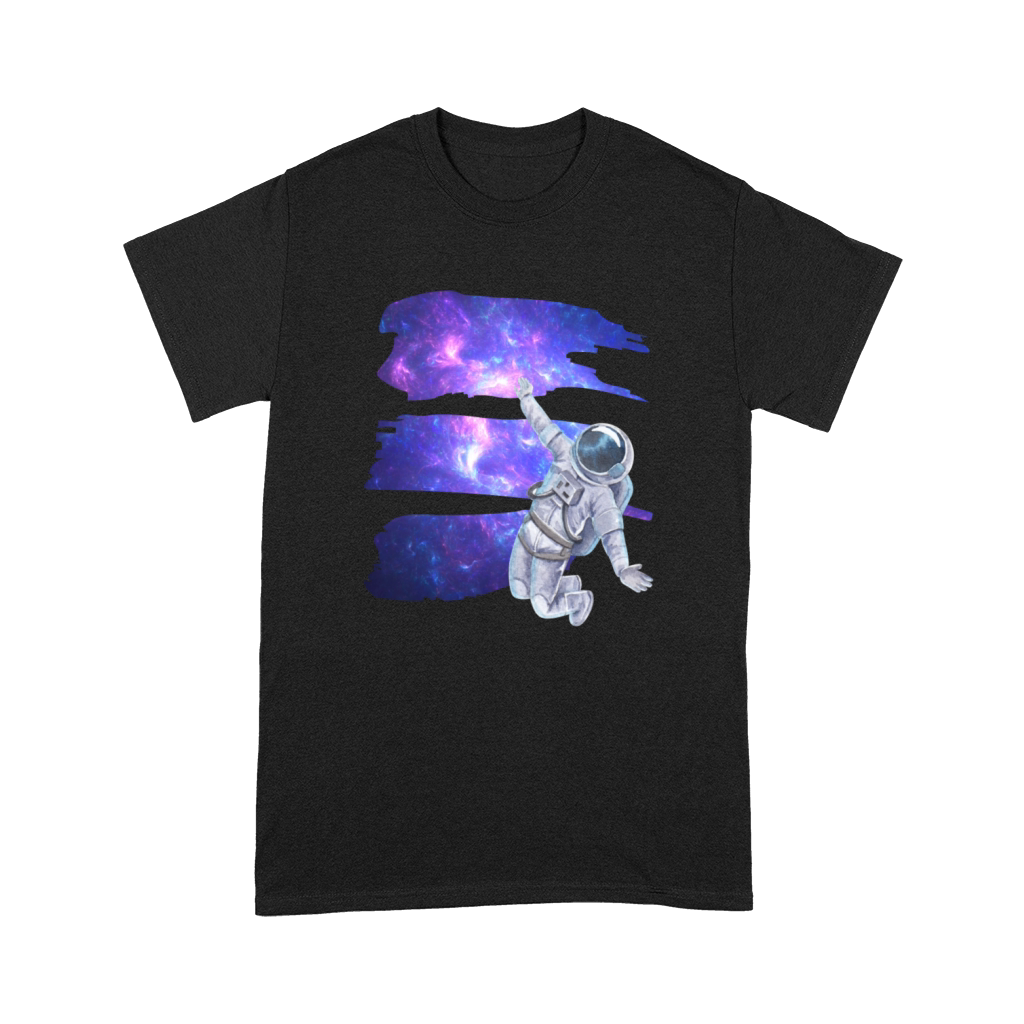 Ufo cool flying astronaut and spaceship cosmic art Premium T-shirt