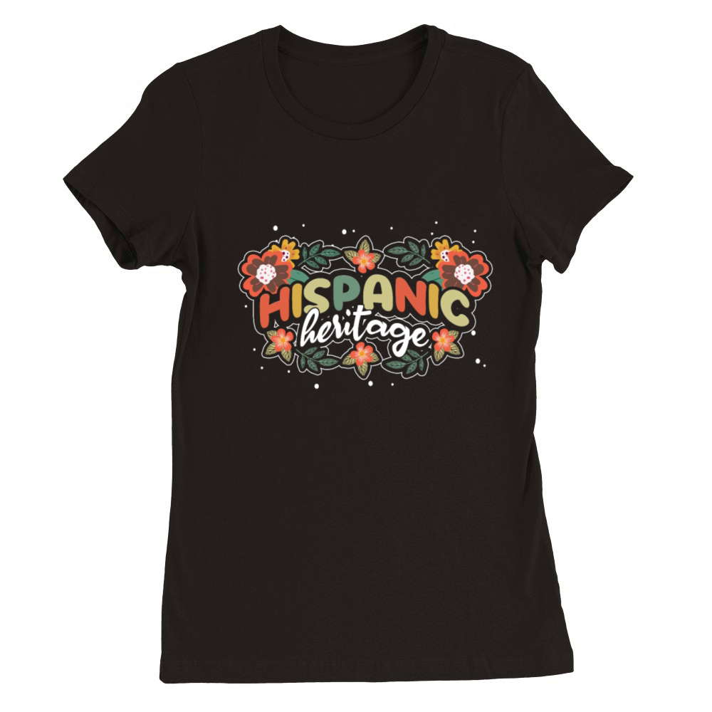 Vintage Hispanic National Hispanic Heritage Premium Womens Crewneck T-shirt