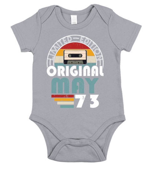 50th birthday may 1973 original 1973 Short Sleeve Baby One-Piece