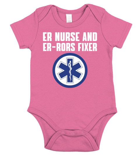 Funny ER Nurse Pun RN Nursing Emergency Nurses Short Sleeve Baby One-Piece
