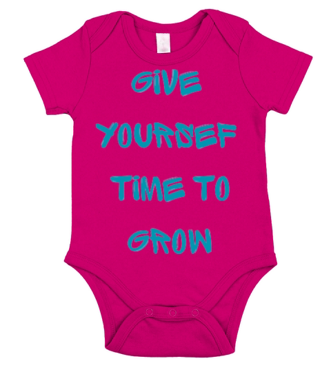 Give yourself time to grow Short Sleeve Baby One-Piece