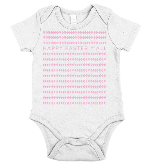 HAPPY EASTER YALL Short Sleeve Baby One-Piece