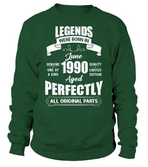 Legends Were Born In June 1977 Birthday Sweatshirt Unisex
