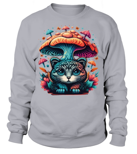Show Your Style with Cats and Mushroom T-Shirts Sweatshirt Unisex