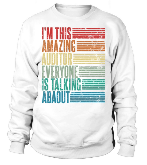 Vintage Auditor Profession Gift Retro Sweatshirt Unisex