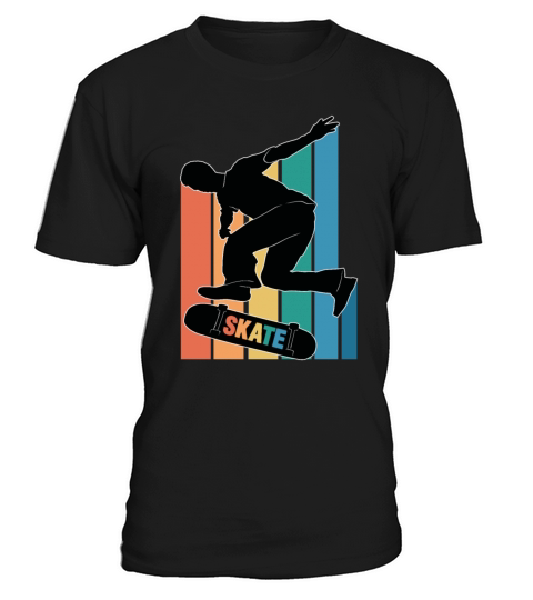 Skateboarding Skateboarder Silhouette Colorful T-Shirt Unisex