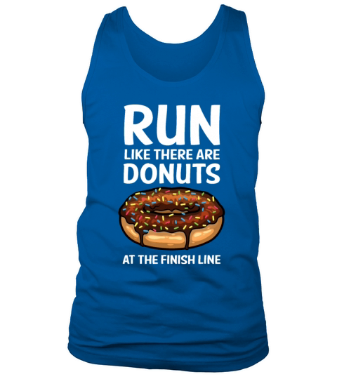 Funny Running For Men Women Donut Finish Line Mara Tank Top Unisex