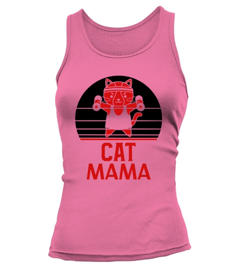 Distressed Retro Cat Daddy Vintage Eighties Style Tank top Woman