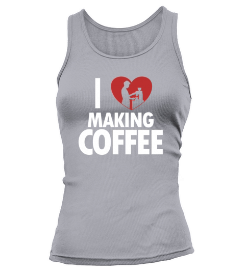 I love making Coffee Queen Latte Art Barista Tank top Woman