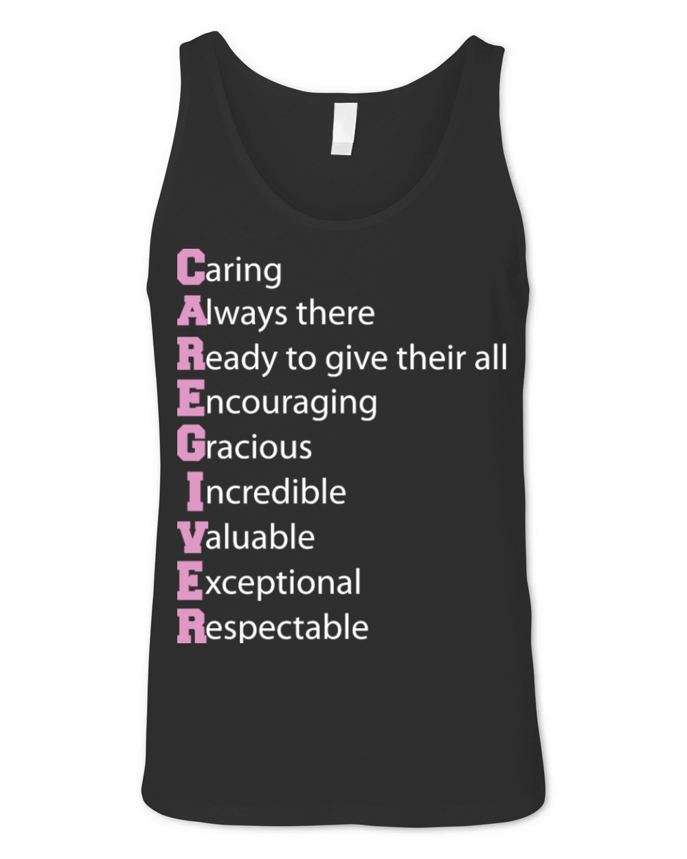 Caregiver Definition Elderly Caregiving Carer Unisex Jersey Tank