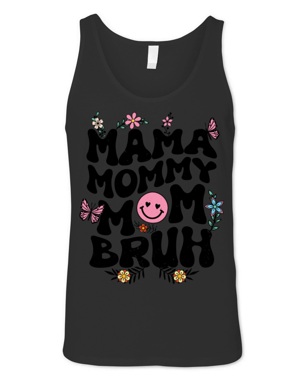 Mama Mommy Mom Bruh Mothers Day Groovy Vintage Unisex Jersey Tank