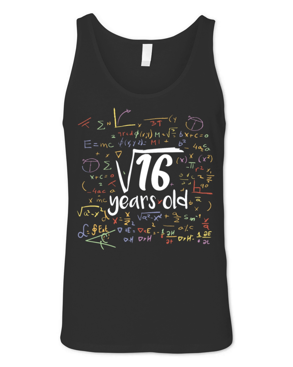 Math Quote 4 Years Old Birthday 4th Birthday Unisex Jersey Tank