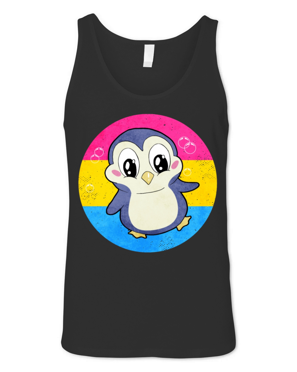 Pansexual Pride Pan Flag Penguin Sublte LGBTQ Unisex Jersey Tank