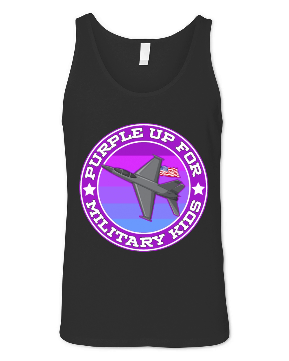 Purple Up For Military Kids Unisex Jersey Tank