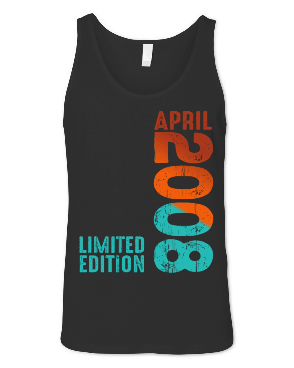 Since April 2008 Year 2008 Retro Vintage 2008 Unisex Jersey Tank