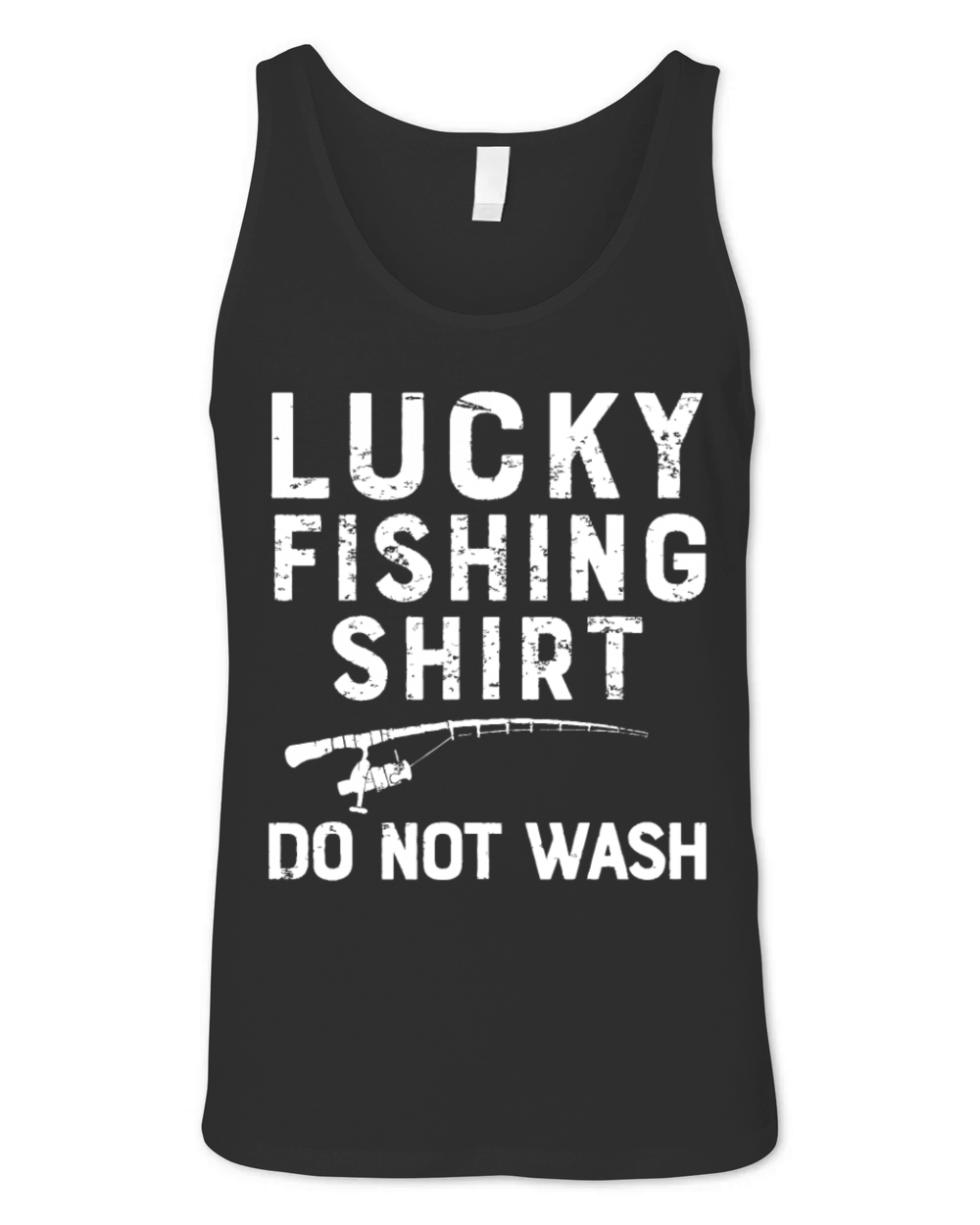 Vintage Lucky Fishing - Fisherman Fathers Dayvint Unisex Jersey Tank