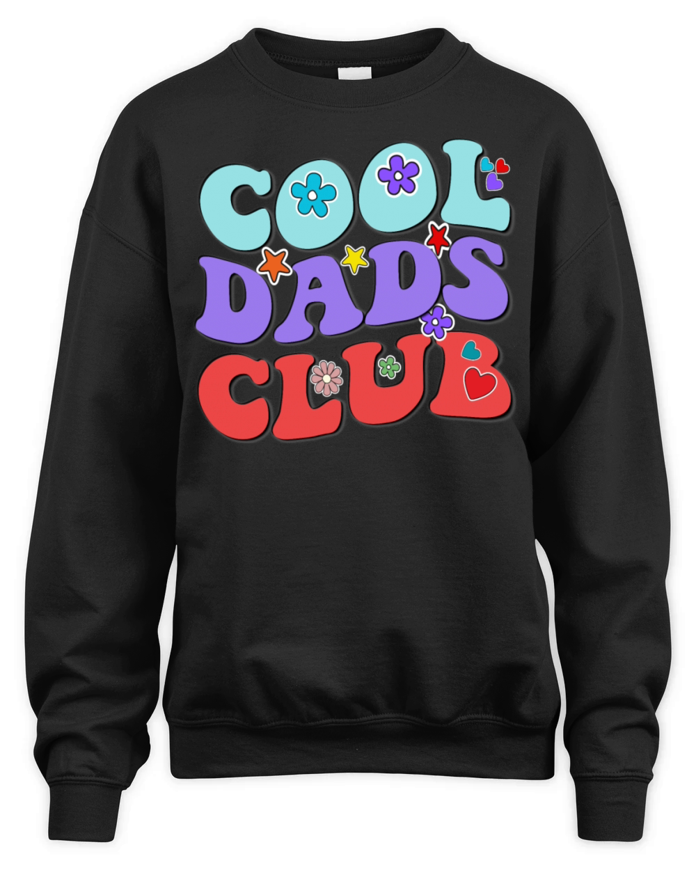 Cool Dads club Groovy Retro Unisex Premium Crewneck Sweatshirt