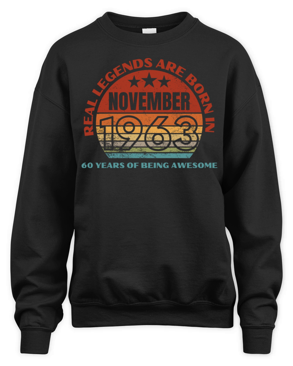 Real Legends Are Born In November 1963 60 Years Unisex Premium Crewneck Sweatshirt