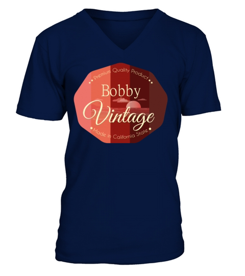 Bobby Vintage Design V-Neck T-shirt