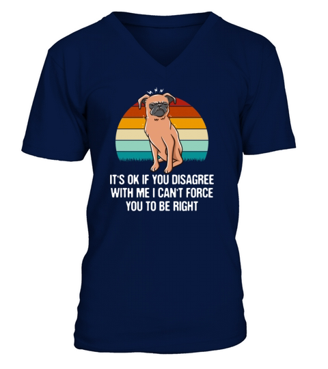 Its Ok If You Disagree With Me Funny Sarcastic Hum V-Neck T-shirt