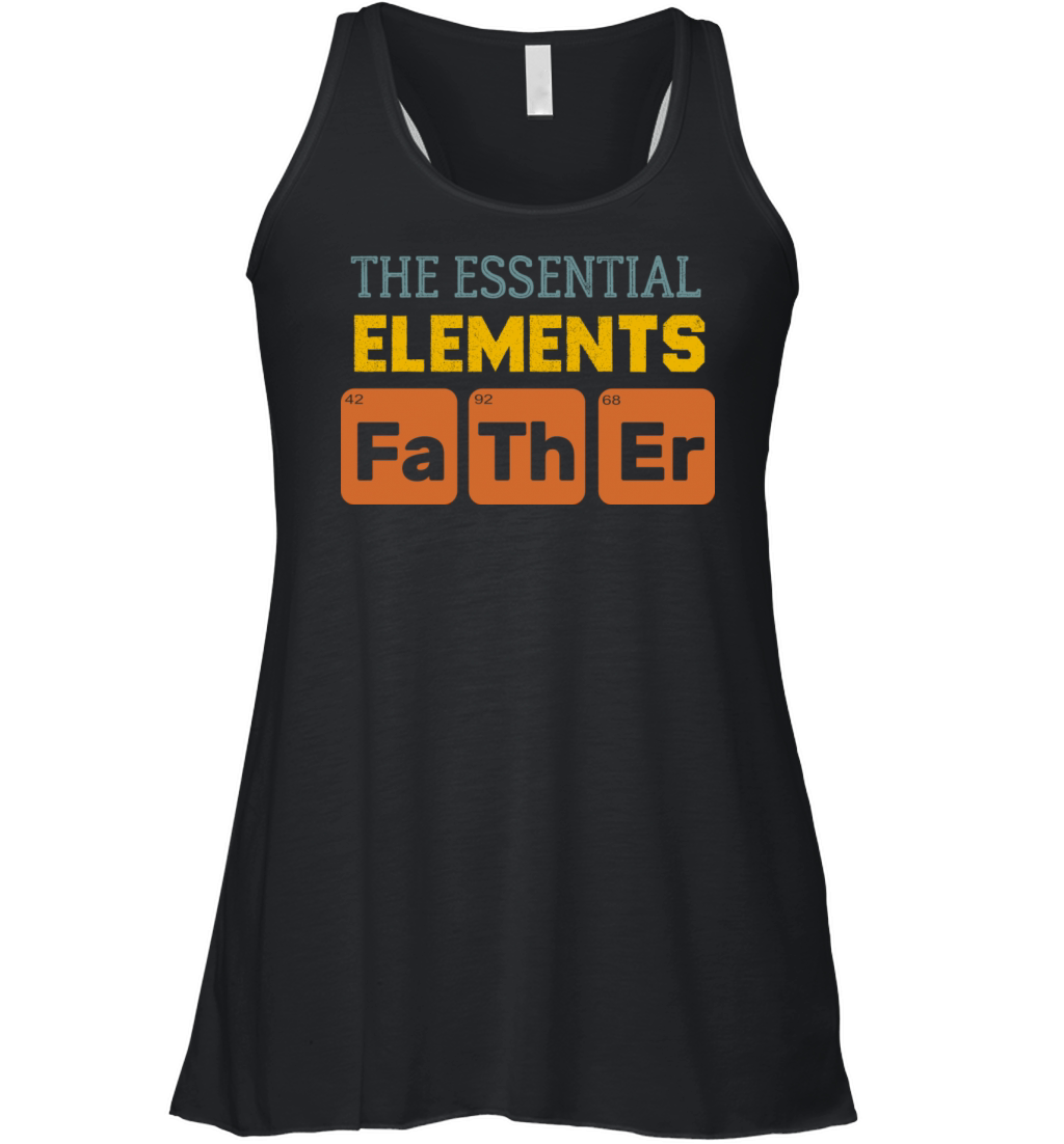 Father The Essential Elements Vintage Fathers Day Women's Flowy Tank Top