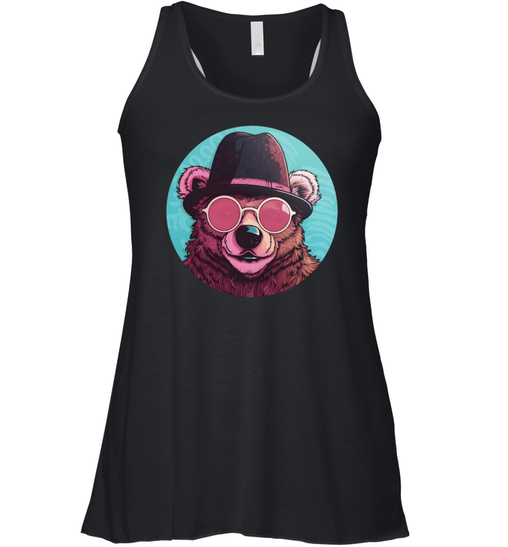 Vintage Bear Lovers Women's Flowy Tank Top