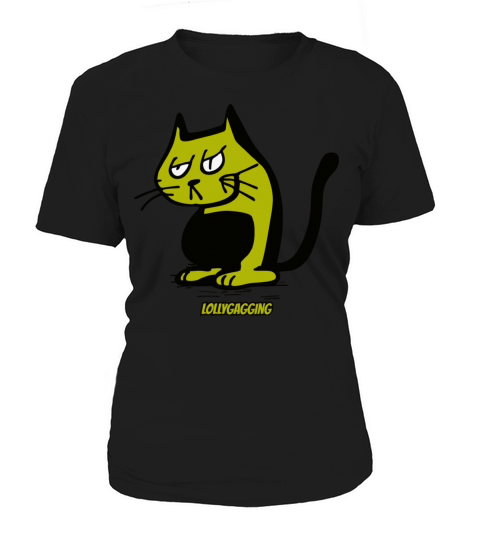 Lollygagging Vintage Cartoon Cat Women's T-Shirt