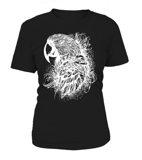 Parrot Vintage Bird Portrait Drawing Women's T-Shirt